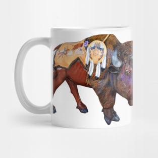 Carousel Animal Bison Buffalo Photo Mug